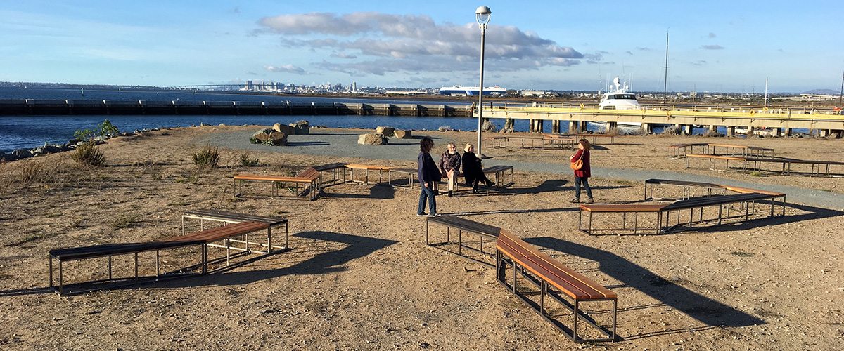 Jose Parral Co-Creates Bench Party at Port of San Diego