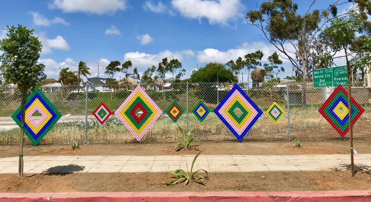 Woodbury Students Create Landscape Art Project in Barrio Logan