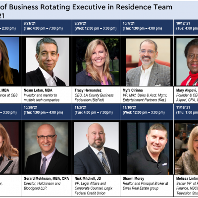 Woodbury School of Business 5th Annual  Executive in Residence Lineup Announced