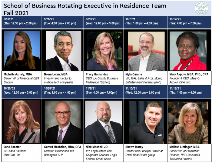 Woodbury School of Business 5th Annual  Executive in Residence Lineup Announced